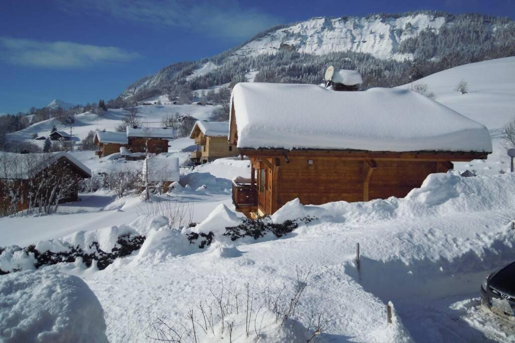 A4 Km De Megeve Tres Joli Studio Avec Jacuzzi ,Vue Sur Les Montagnes Au Calme Праз-Сур-Арлы Экстерьер фото